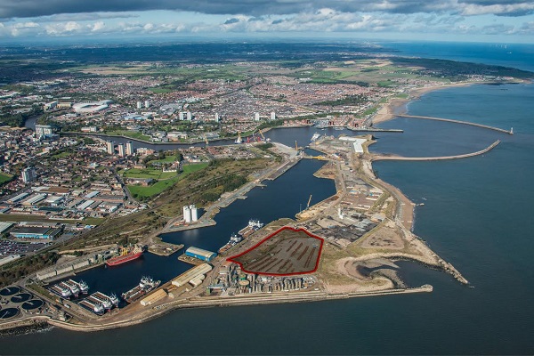 The site of the planned plant