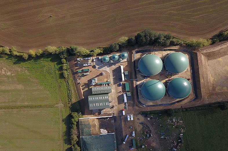 The biogas plant, image copyright Weltec