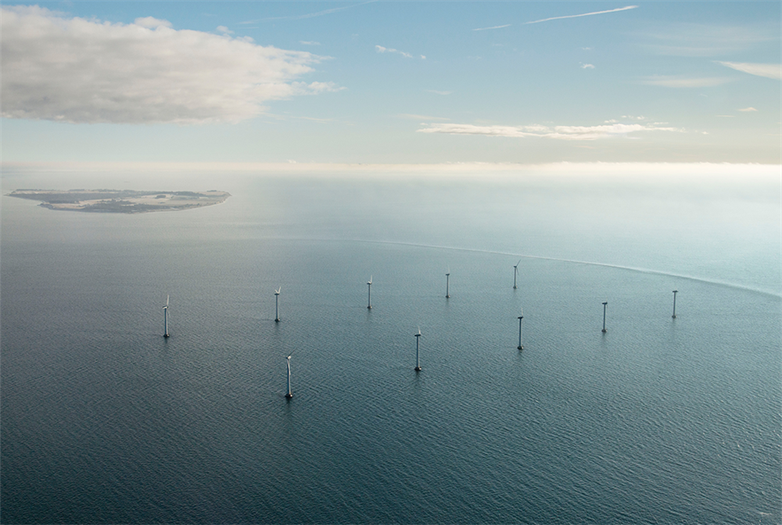 Commissioned in 1995, Tunø Knob is the oldest operational Danish offshore wind farm (pic credit: Vestas)