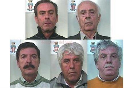 The five men (including the local mayor) arrested over the Alcantara-Peloritani project