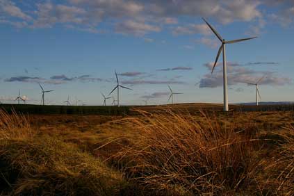 Iberdrola's 322MW  Whitelee windfarm was brought online in 2009