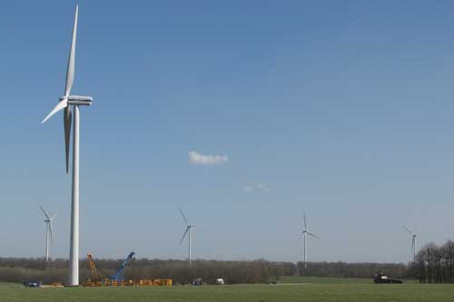 The Maida project will use 2MW Vestas turbines seen here in Karvarna, Hungary