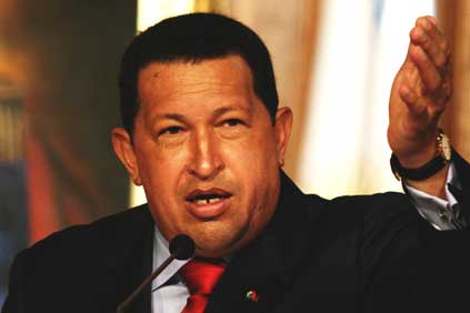 Venezuelan president Hugo Chavez