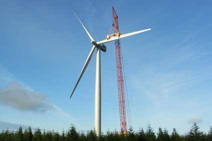 The projects uses Siemens 2.3MW turbine