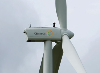 The project uses Gamesa's G80 wind turbine