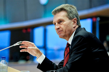 EC energy commissioner Gunter Oettinger