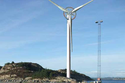 At 15MW the Azimut turbine would even beat the 10MW Sway turbine (above)