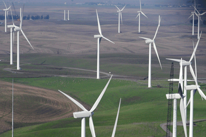 Iberdrola's Shiloh wind project in California using 100 GE 1.5MW turbines