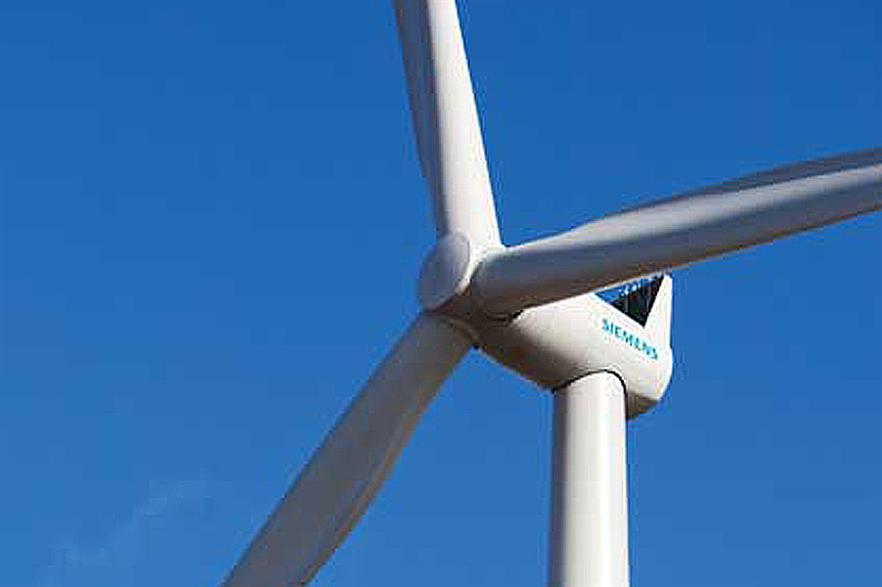 Siemens 3MW turbine will be used on the project