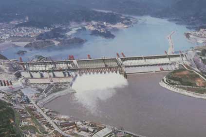 The Three Gorges Dam - Miao compared it to the 10GW Jiuquan wind project. 