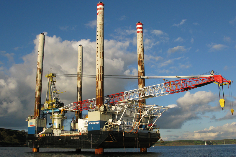 A2Sea's Sea Worker vessel installed the turbines at Gwynt y Môr