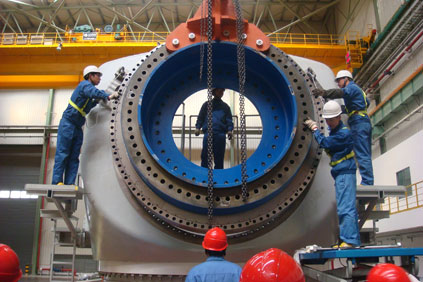 Shangai Electric 3.6 offshore turbine in production