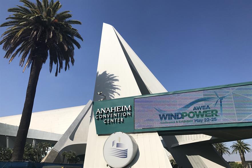AWEA Windpower 2017 is taking place at the Anaheim Convention Centre, Los Angeles, California