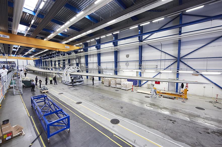 The 88.4-metre LM Windpower blade will be used on Adwen's 8MW turbine