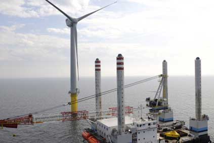 Alpha Ventus - Germany's first offshore wind farm 