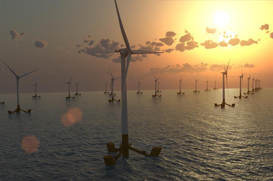 The turbine will be assembled in port and towed into position