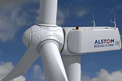 Alstom's ECO112 turbines will be installed on a 119-metre tower