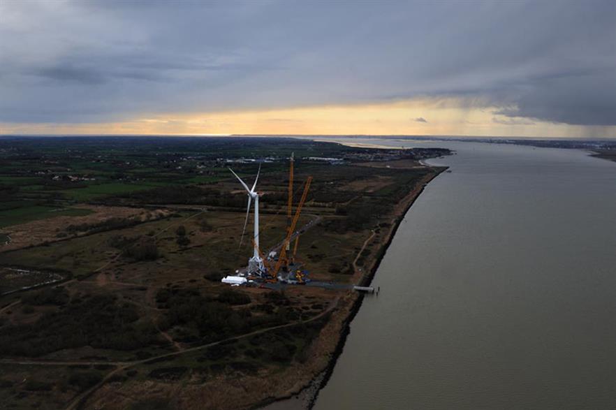 Alstom's 6MW Haliade turbine has been installed at site in Le Carnet since 2012