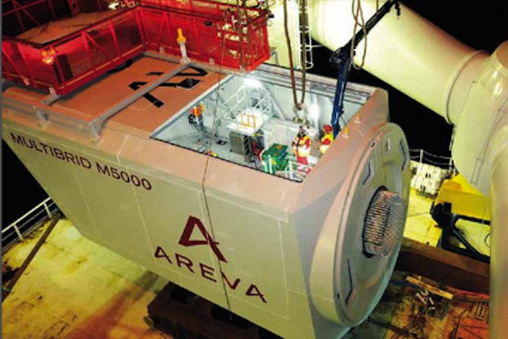 Areva's M5000 turbine will be part of the Adwen joint venture