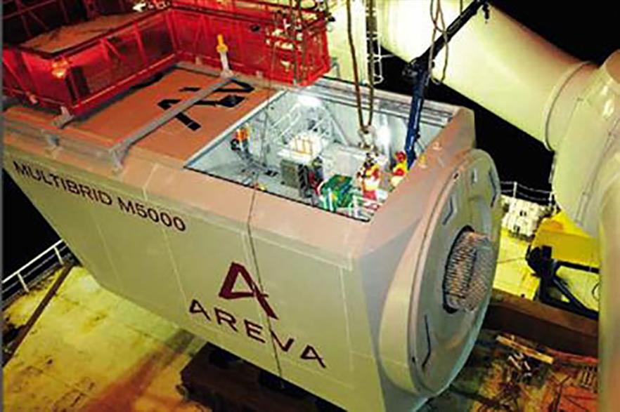 Areva will manufacture 70 M5000 turbines for Wikinger