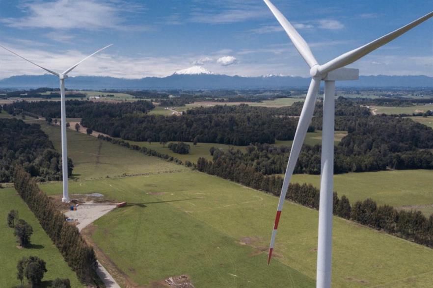 The 129MW Aurora wind farm in Chile, in which Mainstream RP owns a 40% stake