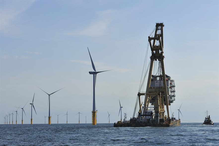 The Belwind offshore wind site off Belgium (pic: Van Oord)