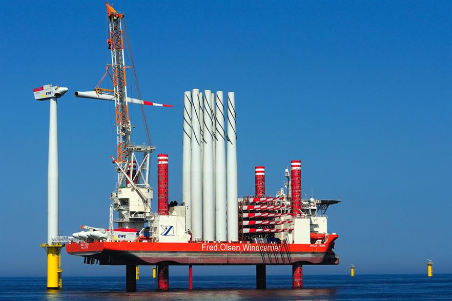 Long distance… Deepwater Wind has commissioned jack-up vessel BoldTern from Europe for installation work on Block Island because no US vessels are suitable