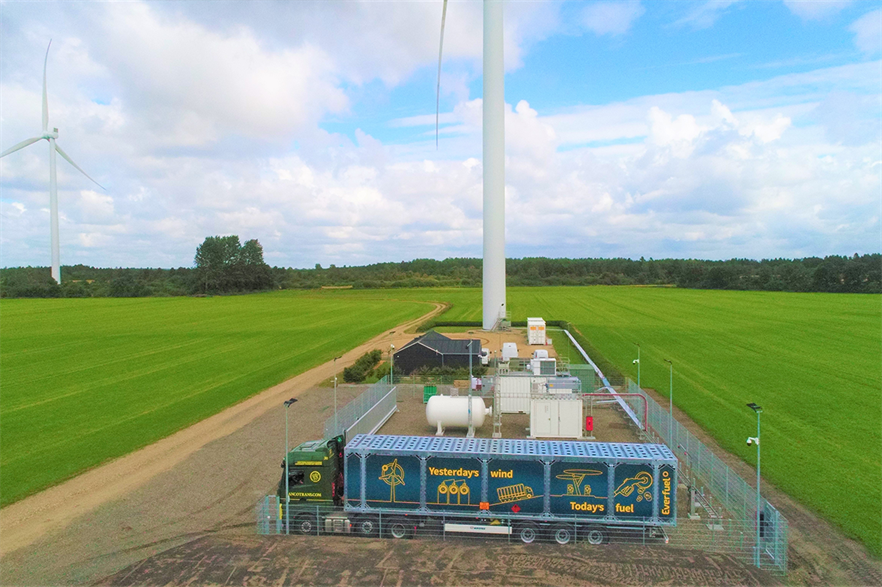 Siemens Gamesa's hydrogen test site in Brande, Denmark