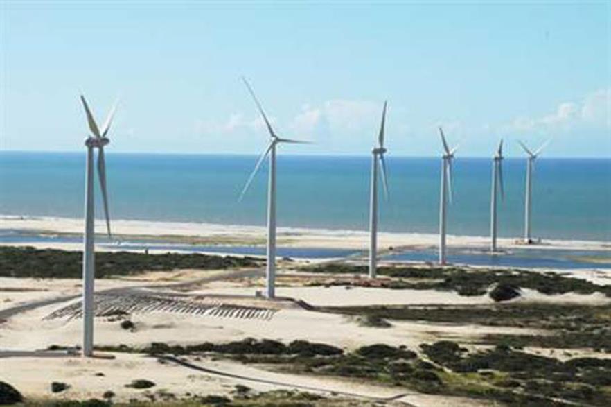 Brazil has almost 3GW of wind currently operating