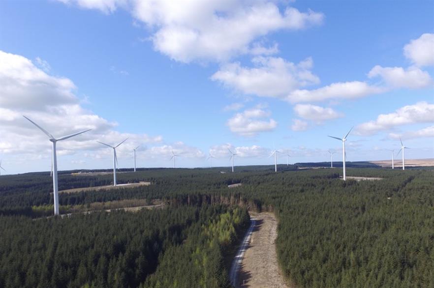 Innogy's 57MW Brechfa Forest project in Wales was commissioned earlier this year
