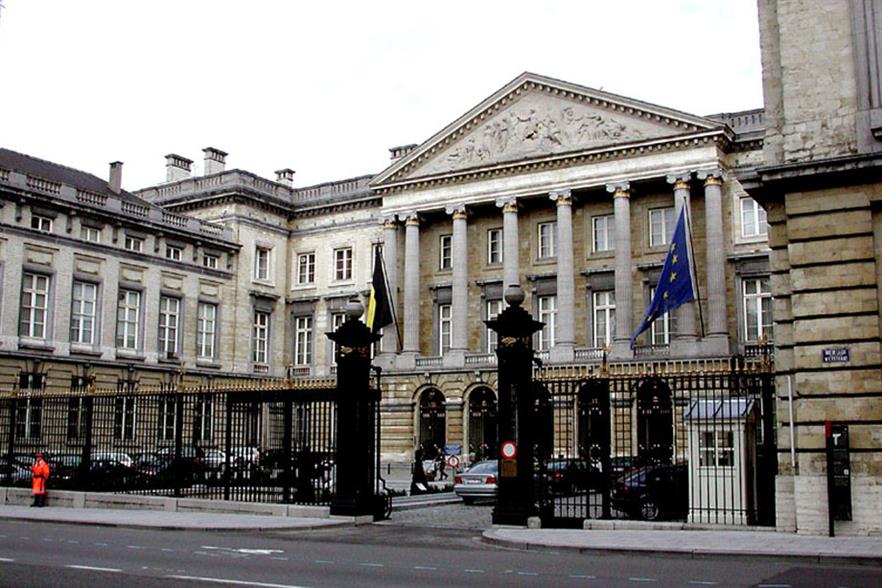 Belgium's parliament, Palace of the Nation in Brussels