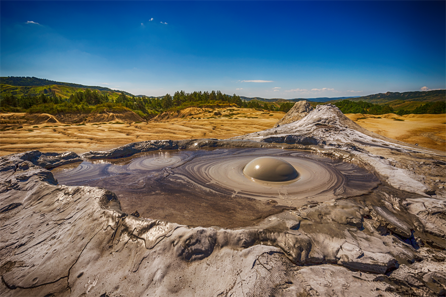 Mud volcanoes in Buzau, where the Vis Viva wind farm is due to be built (pic credit: grafvision/Getty Images)