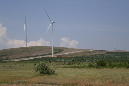 The 34MW Agighiol wind farm is located in the Valea Nucarilor municipality 