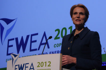 Danish prime minister Helle Thorning-Schmidt opens EWEA 2012