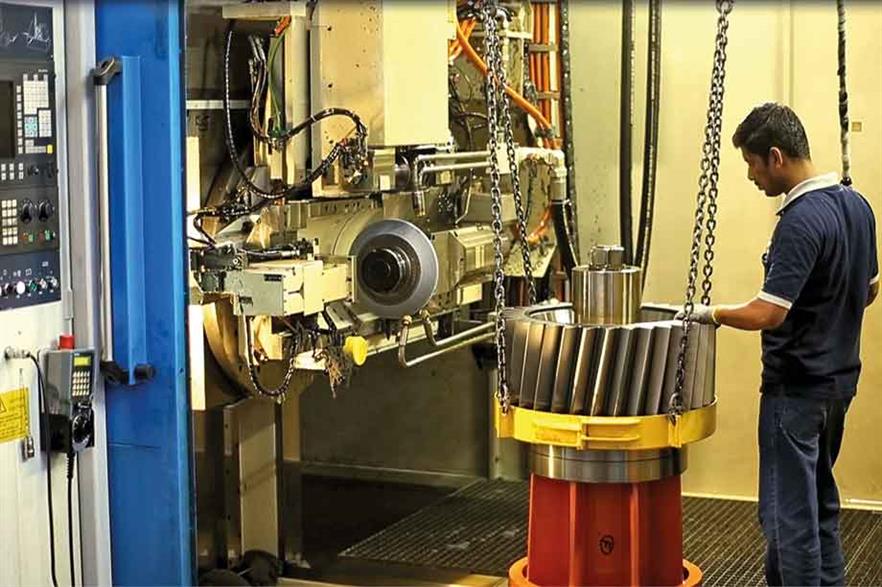 Supply chain… Nearly 5GW of gearboxes can be made in India (pic: ZF Wind Power)