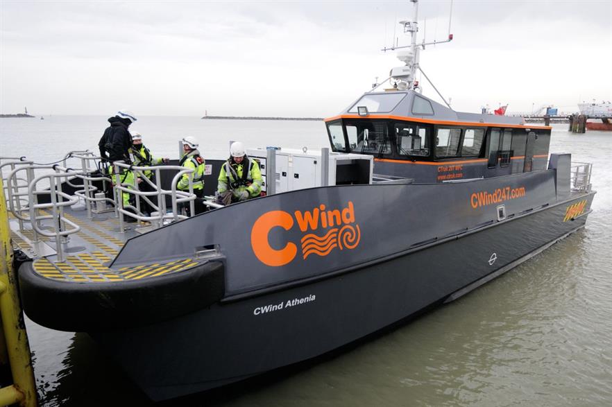 CWind provides vessels and technicians to offshore projects in Europe