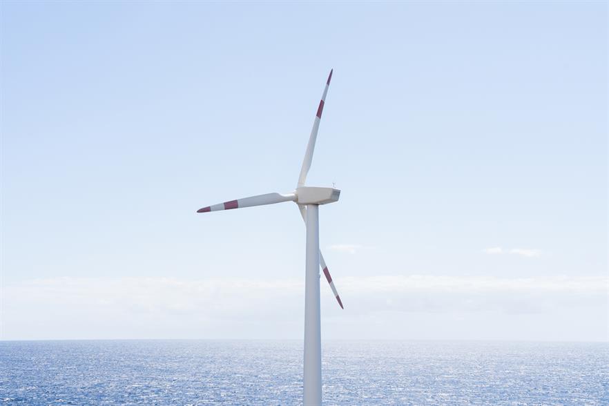 A wind turbine in waters off the Canary Islands (pic credit: Alberto Case/Getty Images)