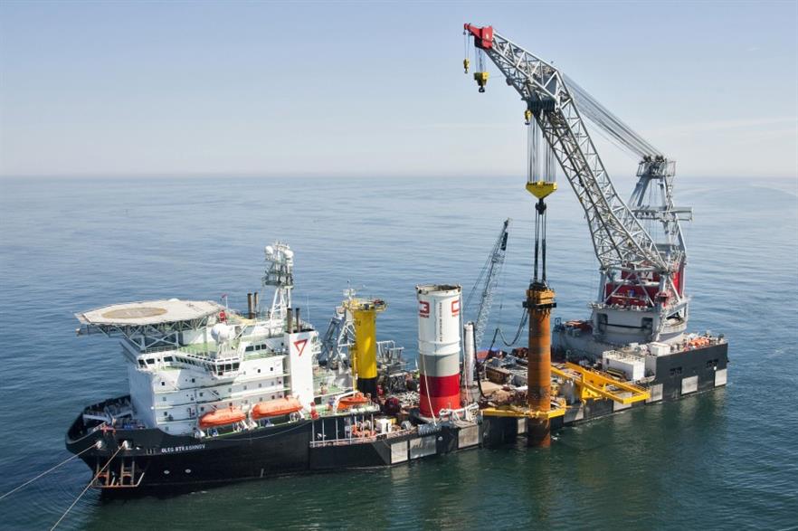 Cape Holland used a vibropiling hammer at the Riffgat offshore project 