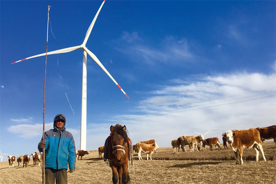 China had 210GW of operational wind capacity and 204GW of solar capacity at the end of 2019, according to the National Energy Administration(pic credit: MingYang)