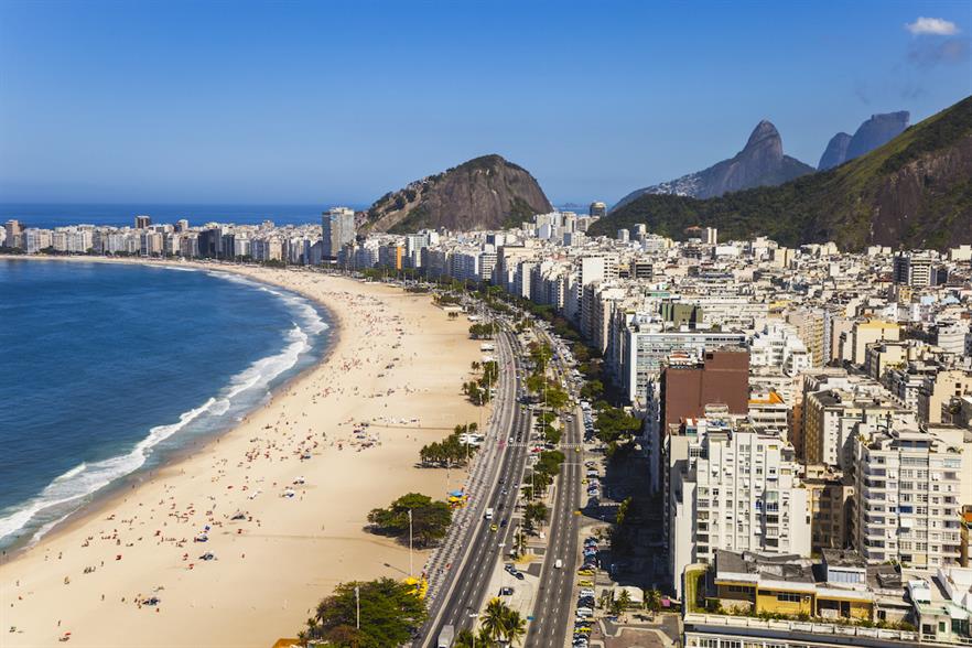 Brazil's iconic Copacabana Beach in Rio de Janeiro (pic credit: Gonzalo Azumendi/Getty Images)