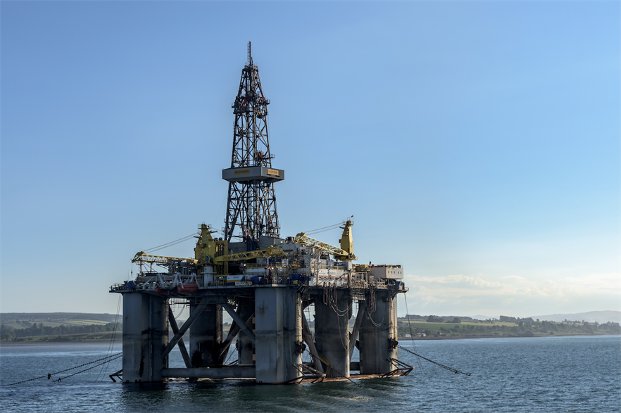 An offshore oil rig in the Cromarty Firth, Scotland (pic credit: Mustang Joe/Flickr)