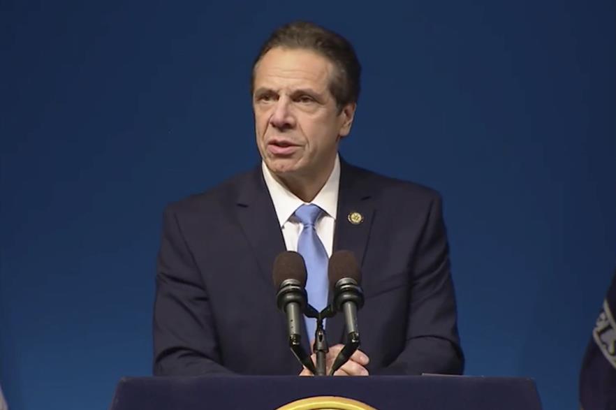 New York governor Andrew Cuomo (above) announced the finalised contracts for 1,696MW of offshore wind