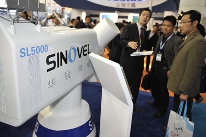 Sinovel's 5MW turbine is the first such large-capacity turbine to be independently built by a Chinese manufacturer