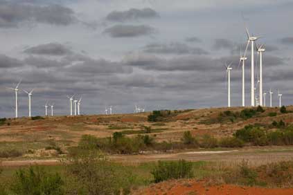 Acciona's Red Hills wind farm was one of those to make use of the tax credit when it went online in 2009