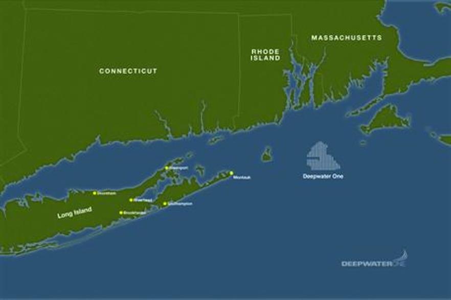 The Deepwater One project is located northeast of Long Island