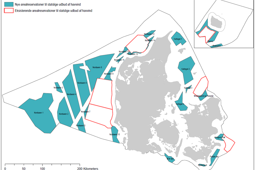 The government has reserved new zones (blue) for future potential offshore development