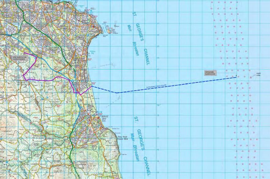 Innogy and Saorgus Energy plan to build the Dublin Array 10 kilometres off the coast of Dublin