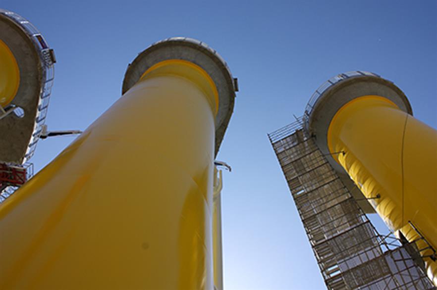 Monopiles are now ready for installation at the Irish Sea site