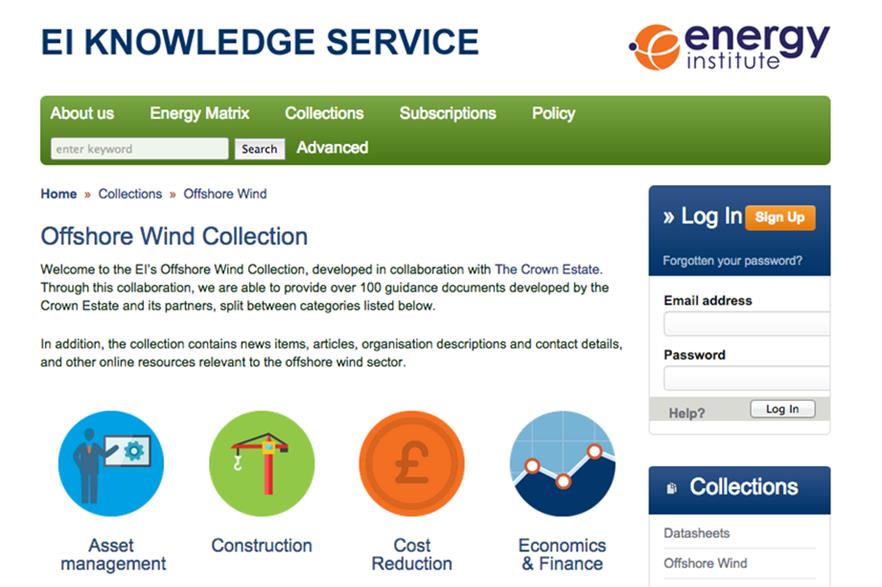 EI and the Crown Estates reports on the offshore industry have been collated into one place