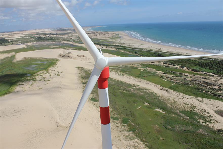 Additional wind projects in Brazil offset lower production at Engie's hydro plants in France during the first half of the year (pic: Abeeolica / Engie)
